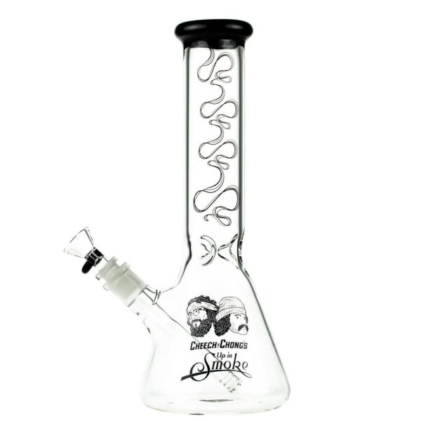 Cheech and Chong Glass Beaker Bubbler