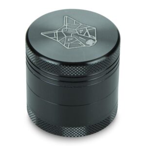 The Wolf 4 Part Pocket Aluminium Grinder With Sifter