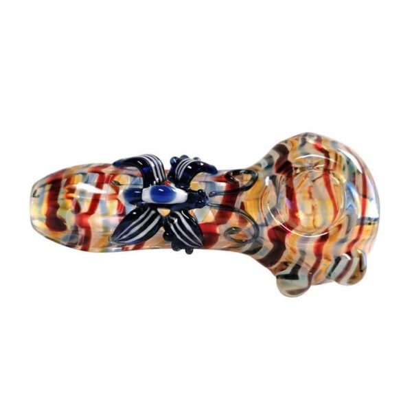 420 Glass Butterfly Spoon Pipe