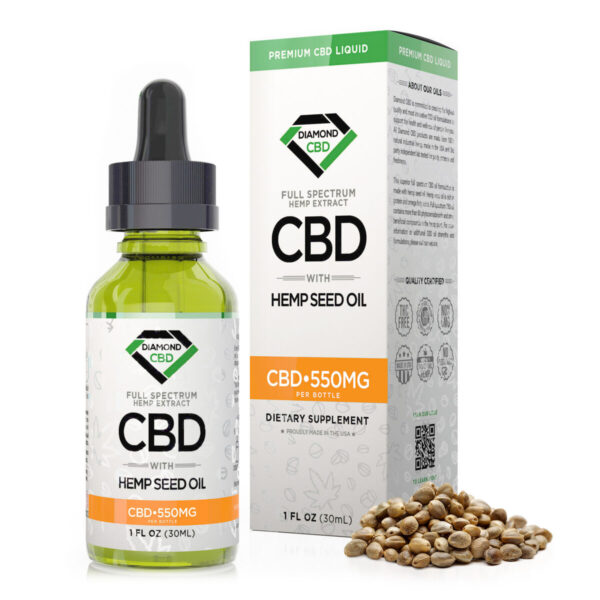 CBD Oil - Diamond CBD Full Spectrum Hemp Seed Oil 550MG (30ml)