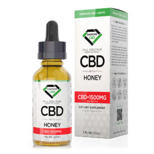 CBD Oil - Diamond CBD Full Spectrum Honey Tincture Oil 1500mg (30ml)