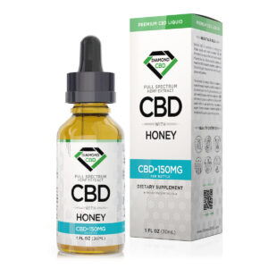 CBD Oil - Diamond CBD Full Spectrum Honey Tincture Oil 150mg (30ml)