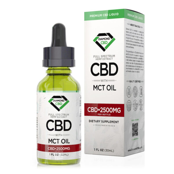 CBD Oil - Diamond CBD Full Spectrum MCT Oil 2500mg (30ml)