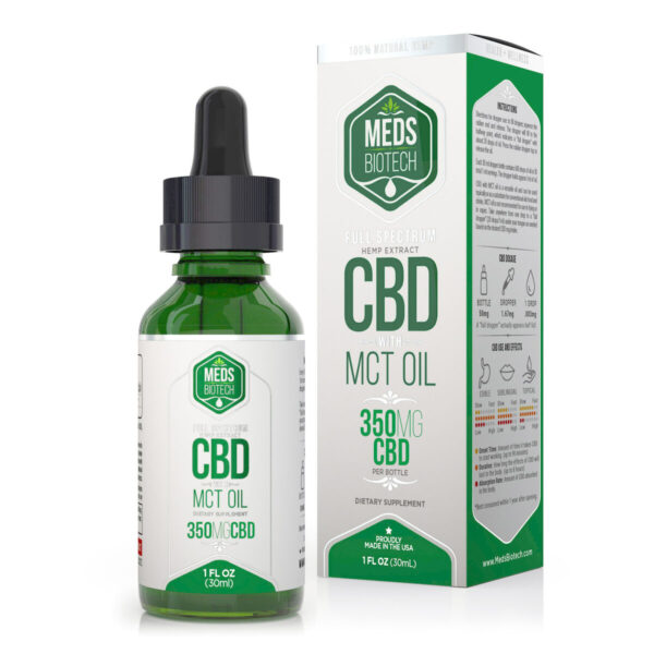 CBD Oil - Meds Biotech Full Spectrum MCT Oil 350mg (30ml)