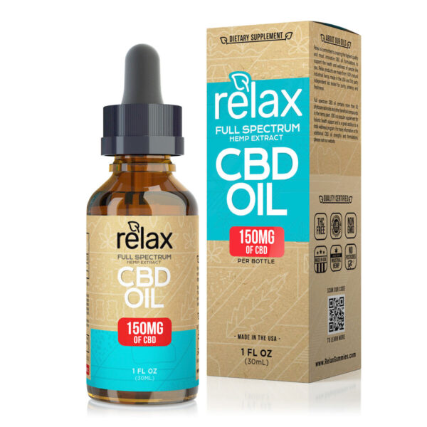 CBD Oil - Relax Full Spectrum Oil 150mg