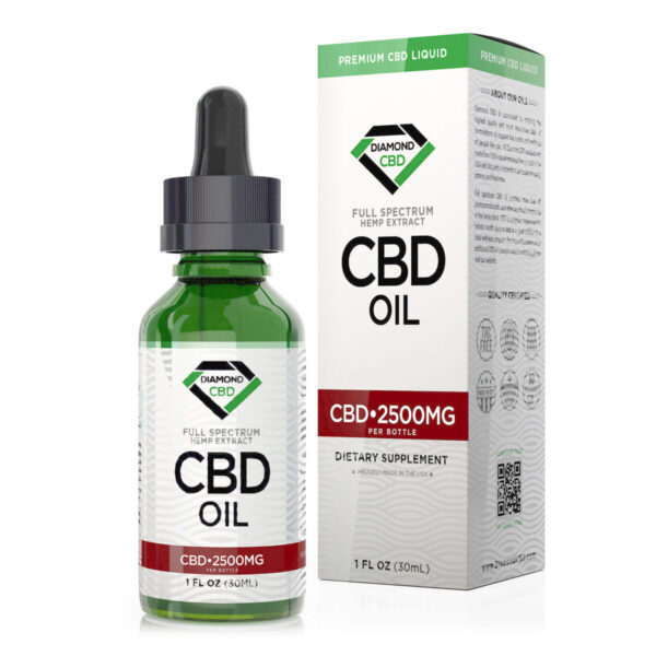 CBD Oil - Unflavored Diamond CBD Oil 2500mg