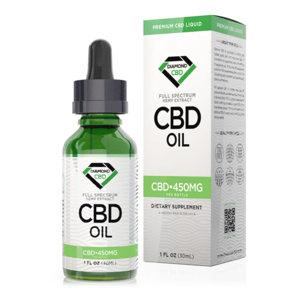 CBD Oil - Unflavored Diamond CBD Oil 450mg