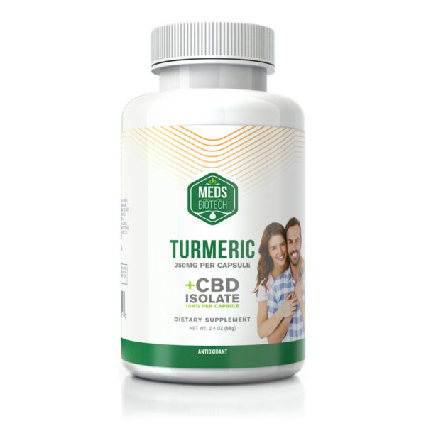 CBD Capsules Meds Biotech Turmeric - CBD 500mg