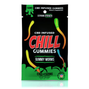 CBD Edibles Chill Gummies CBD Infused Gummy Worms - 150mg