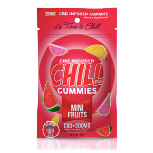 CBD Edibles Chill Plus Gummies CBD Infused Mini Fruits - 200mg