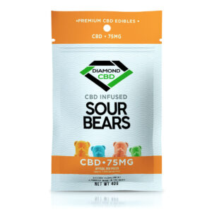 CBD Edibles Diamond CBD Gummies Infused Sour Bears - 75mg