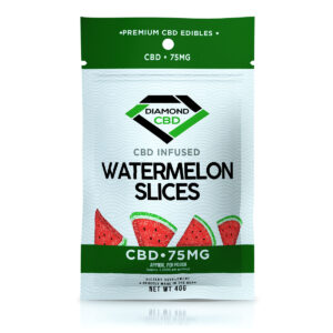 CBD Edibles Diamond CBD Gummies Infused Watermelon Slices - 75mg