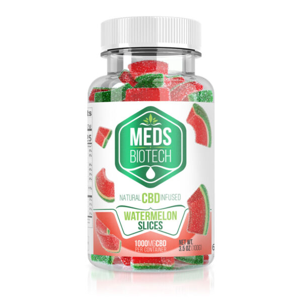 CBD Edibles Meds Biotech CBD Infused Watermelon Slices - 1000mg