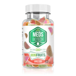 CBD Edibles Meds Biotech Gummies CBD Infused Mini Fruits 1000mg