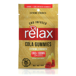 CBD Edibles Relax Gummies CBD Infused Cola Flavor - 100mg