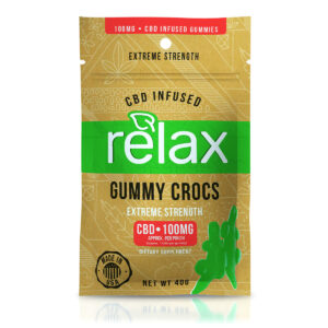 CBD Edibles Relax Gummies CBD Infused Gummy Crocs - 100mg