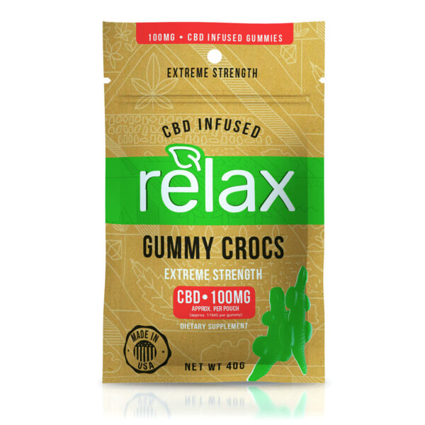 CBD Edibles Relax Gummies CBD Infused Gummy Crocs - 100mg