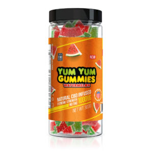 CBD Edibles Yum Yum Gummies CBD Infused Watermelon Slices 1000mg