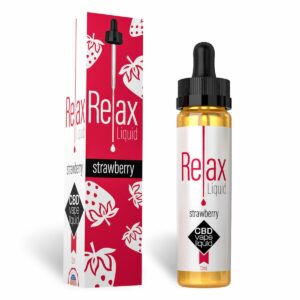 CBD Vape Relax Vape Liquid Strawberry 500mg (12ml)