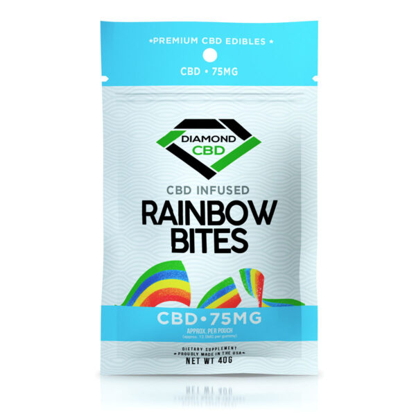 Diamond CBD Gummies Infused Rainbow Bites - 75mg