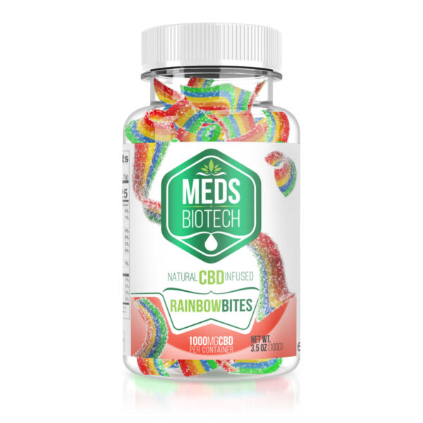 Meds Biotech Gummies CBD Infused Rainbow Bites 1000mg