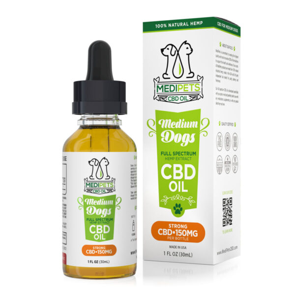 Pet CBD MediPets CBD Oil for Medium Dogs - 150mg (30ml)