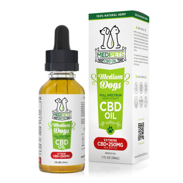 Pet CBD MediPets CBD Oil for Medium Dogs - 250mg (30ml)