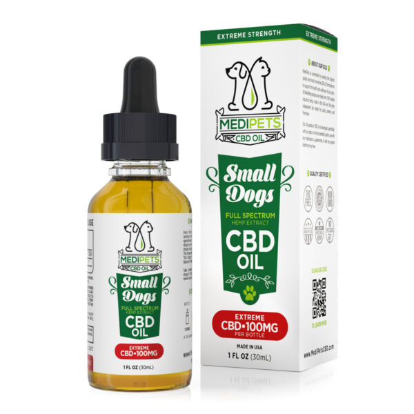 Pet CBD MediPets CBD Oil for Small Dogs - 100mg (30ml)