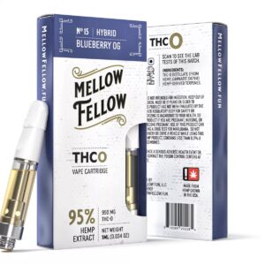 Mellow Fellow THC-O Vape Cartridge Blueberry OG 950MG