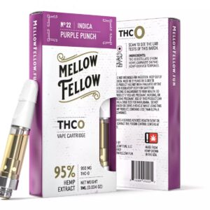 Mellow Fellow THC-O Vape Cartridge Purple Punch 950MG