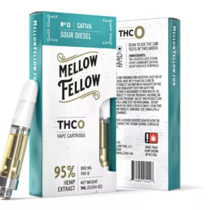 Mellow Fellow THC-O Vape Cartridge Sour Diesel (Sativa) 950MG