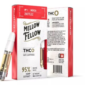 Mellow Fellow THC-O Vape Cartridge Zkittlez (Indica) 950MG