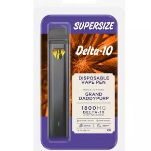 Buy Delta 10 Grand Daddy Purp Vape Pen Buzz Disposable 1800mg